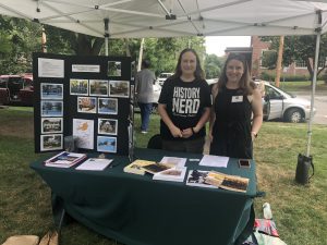Beth Watson and Amy Ritterbusch at the Farmer's Market 2019